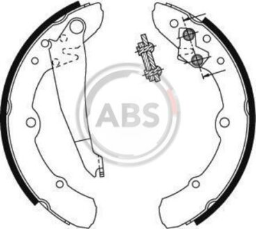 Колодка гальм. барабан. AUDI / VW 100/Caddy/Golf/Jetta задн. (ABS) A.B.S. 8773