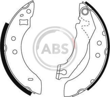 Колодки тормозные задние FORD ESCORT 1981-1990 ABS A.B.S. 8793