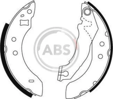 Колодки тормозные задние FORD ESCORT 1981-1990 ABS A.B.S. 8793