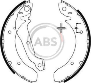 Комплект тормозных колодок A.B.S. 8795
