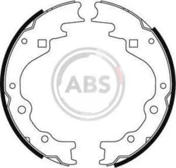 Комплект гальмівних колодок A.B.S. 8824