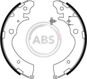 Колодка торм. барабан. HONDA/SUZUKI ACCORD/CRX/CARRY/JIMNY задн. (ABS) A.B.S. 8861
