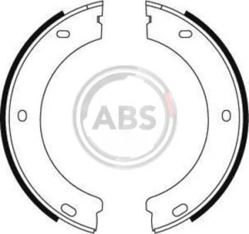 Комплект тормозных колодок, стояночная тормозная система A.B.S. 8863