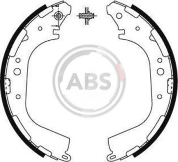 Барабанні гальмівні колодки Nissan Navara, Pathfinder 3.3/3.5 09.97- A.B.S. 8938