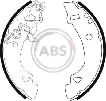 Колодки гальмівні задн. Uno/Y10 (86-04) A.B.S. 8948