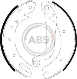 Комплект гальмівних колодок A.B.S. 8971