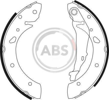 Колодка гальм. барабан. TOYOTA Avensis задн. (ABS) A.B.S. 9012