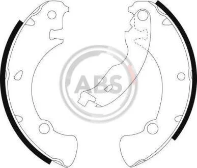 Гальмiвнi колодки барабаннi A.B.S. 9018