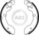 Колодки гальмівні барабанні, комплект A.B.S. 9053 (фото 1)