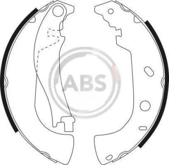 Комплект гальмівних колодок A.B.S. 9057
