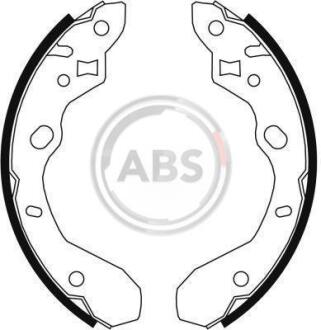 Гальмівні колодки барабанні Mazda 323 1.4-2.0Td 09.98- A.B.S. 9066