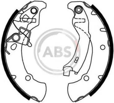 Комплект тормозных колодок A.B.S. 9072