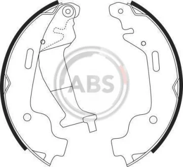 Комплект тормозных колодок A.B.S. 9152
