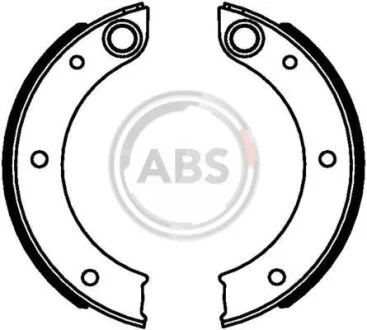 Комплект гальмівних колодок, стоянкове гальмо A.B.S. 9350