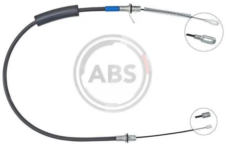 Трос ручнго гальма задній, правий CHRYSLER VOYAGER 01-08 (коротка база, диск) A.B.S. K14050