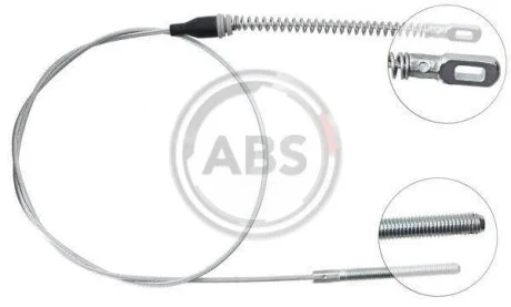 Трос ручного гальма заднiй, правий A.B.S. K15458
