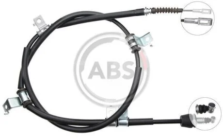 Трос ручного гальма Hyundai I30 (FD) (2007 - 2011) задній лівий (ABS) A.B.S. K17157