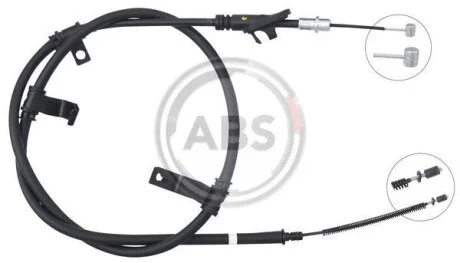 Трос стояночного тормоза A.B.S. K19178