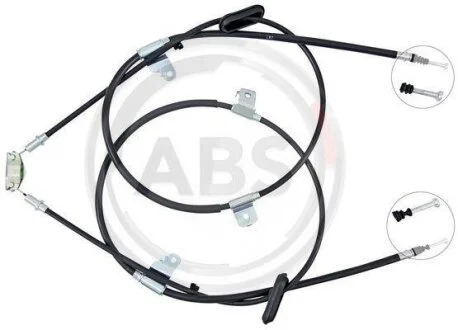 Трос ручного гальма зад. Mokka/Trax Л=Пр. (диск) (1918/1885/1773/1741) A.B.S. K19896