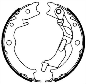 Гальмівна колодка CHEVROLET EPICA, EVANDA, LACETTI, NUBIRA DAEWOO ARANOS, CIELO, EVANDA, LACETTI, LEMANS, NUBIRA 1.4-2.5 09.90- ABE C00011ABE