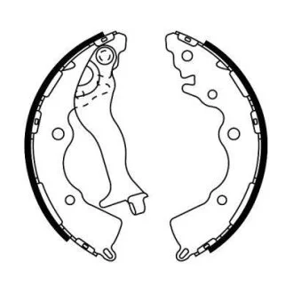 Колодки барабанні Hyundai Accent III, Kia Rio II 1.4/1.5D/1.6 03.05-> (203x32) ABE C00323ABE