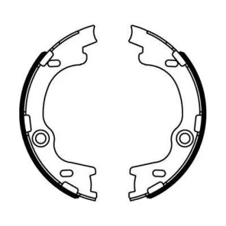 Колодки ручного гальма Hyundai IX 35, Ceed, Sportage 04-> (167x26) ABE C00325ABE