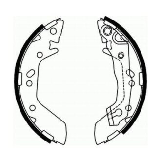 Барабанные тормозные колодки Accent II Mando ABE C00515ABE