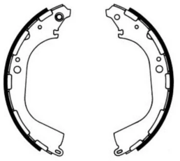 Колодки барабанні Nissan Navara 97-> (295x51) ABE C01045ABE