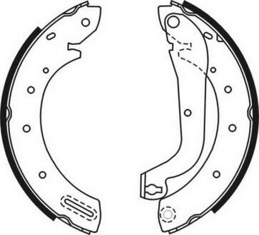 Гальмівна колодка FORD MAVERICK LDV CUB MAZDA TRIBUTE NISSAN MICRA III, SERENA, TERRANO, TERRANO II, VANETTE CARGO 1.2-3.3 06.91- ABE C01046ABE