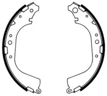 Гальмівні колодки задні Toyota Hilux Польща ABE C02039ABE