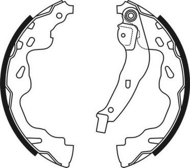 Барабанные тормозные колодки C1/107/108/Aygo/Echo/Yaris Bosch 200x32 ABE C02074ABE