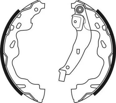 Гальмівна колодка CITROEN C1, C1 II, C-ELYSEE OPEL AGILA B PEUGEOT 107, 108 SUZUKI SPLASH, SWIFT III TOYOTA ALLION I, AYGO, BB I, COROLLA, COROLLA VERSO, IST, OPA, PLATZ 1.0-2.2D 04.99- ABE C02074ABE