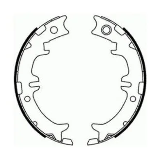 Гальмівна колодка LEXUS GS, IS I, IS II, IS SPORTCROSS, LS, RX, SC TOYOTA ALPHARD I, ALTEZZA, ALTEZZA GITA, ARISTO, AVENSIS VERSO, CELSIOR, CROWN, GRANVIA, HARRIER 1.8-4.6 12.89- ABE C02077ABE