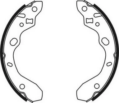 Гальмівні колодки, барабанні ABE C03042ABE