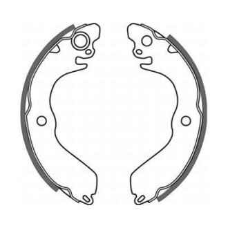 Гальмівна колодка MITSUBISHI COLT III, COLT IV, COLT V, LANCER IV, LANCER V, LANCER VI, MIRAGE IV, MIRAGE V 1.3-2.0D 04.88-09.03 ABE C05031ABE