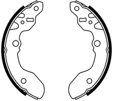 Гальмівні колодки, барабанні ABE C08015ABE