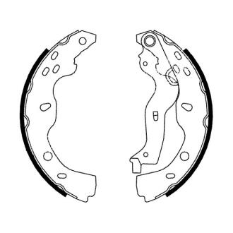 Гальмівна колодка FIAT SEDICI SUZUKI SX4 1.5-2.0D 06.06- ABE C08024ABE