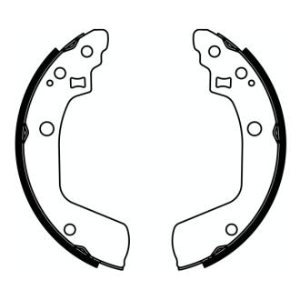 Гальмівна колодка SUZUKI SWIFT III 1.2-1.5 02.05- ABE C08029ABE