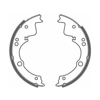 Колодки гальмівні барабанні задні IVECO Daily E2 96-99, Daily E1 90-96 ABE C0E002ABE