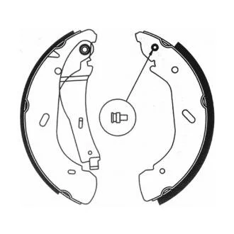 Колодки тормозные (задние) Ford Transit 00-06 RWD (барабанные) (280x64) ABE C0G043ABE