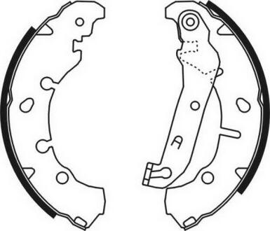 Гальмівна колодка FORD FIESTA, FIESTA IV, FIESTA V, FIESTA/HATCHBACK, FIESTA/MINIVAN, FUSION, KA, PUMA, STREET KA MAZDA 2 1.0-2.0 08.95-11.13 ABE C0G046ABE