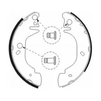 Гальмівна колодка FORD TRANSIT, TRANSIT TOURNEO 2.0/2.0CNG/2.5D 06.94-12.00 ABE C0G049ABE