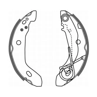 Колодки гальмівні барабанні, комплект ABE C0M007ABE