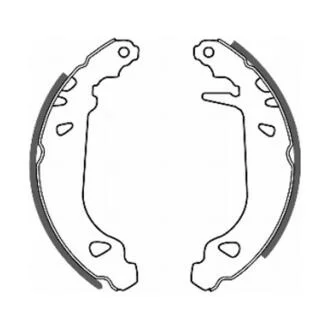 Колодки гальмівні барабанні, комплект ABE C0P010ABE
