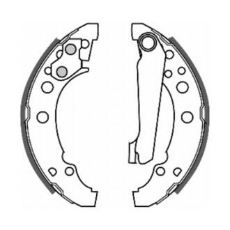 Колодки барабанні VW Golf I-II, Polo, Passat B3-B4, Audi 80 B2-B3 (180x31) ABE C0W001ABE