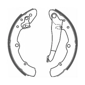 Колодка торм. барабан. VW Caddy ABE C0W014ABE