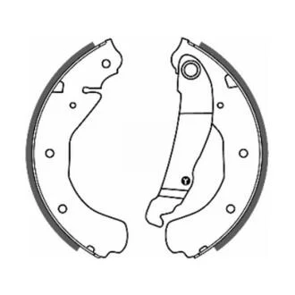 Гальмівна колодка OPEL ASCONA C, KADETT D, KADETT E, KADETT E COMBO, KADETT E/KOMBI, MANTA B, SENATOR A, VECTRA A, VECTRA B 1.2-2.3D 08.77-08.96 ABE C0X003ABE