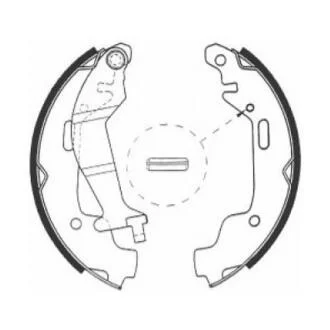 Гальмівна колодка OPEL AGILA A 1.0/1.2 09.00-12.07 ABE C0X014ABE