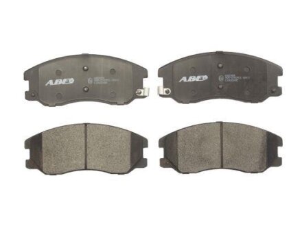 Комплект гальмівних колодок передн, CHEVROLET CAPTIVA, CRUZE, EQUINOX OPEL ANTARA A PONTIAC TORRENT SUZUKI XL7 1.8-3.6 04.03- ABE C10020ABE