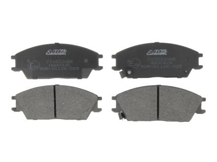 Комплект гальмівних колодок передн, HONDA ACCORD II HYUNDAI ACCENT, ACCENT I, ACCENT II, ACCENT III, ELANTRA III, GETZ, LANTRA I, LANTRA II, PONY, PONY / EXCEL, S, SONATA III 1.1-2.0 09.83-12.10 ABE C10522ABE